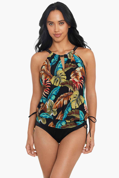 Miraclesuit Black/Multi Magicsuit Aloe Susan Adjustable One Piece Swimsuit