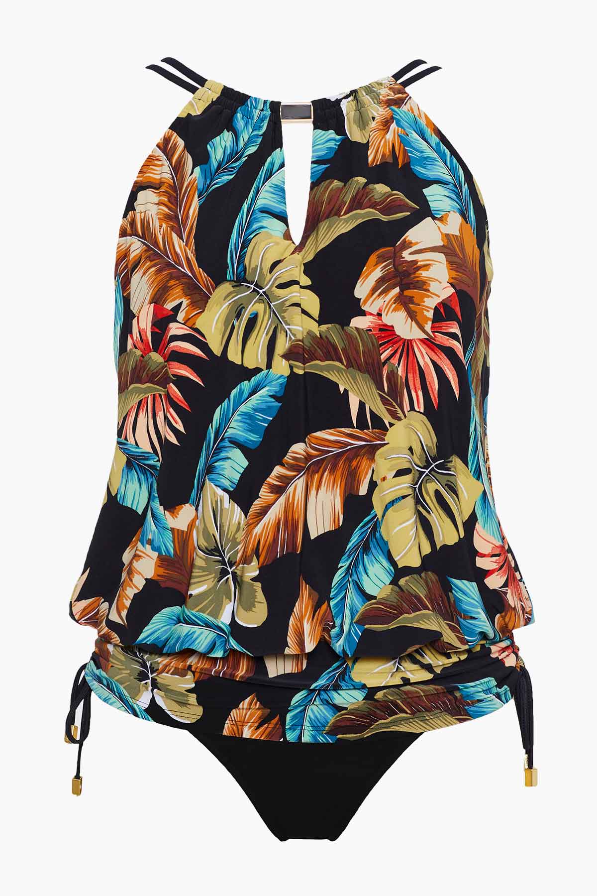 Miraclesuit Black/Multi Magicsuit Aloe Susan Adjustable One Piece Swimsuit