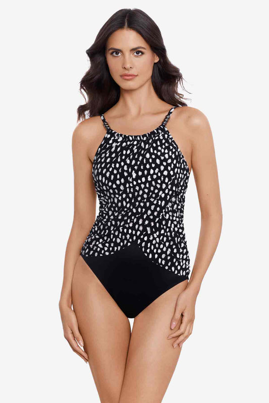 Miraclesuit Black/White Magicsuit Pebbles Lisa One Piece Swimsuit