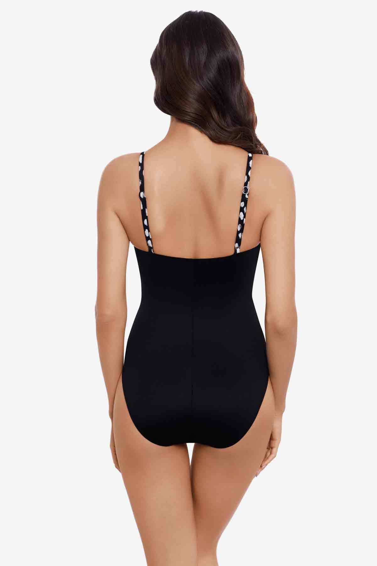 Miraclesuit Black/White Magicsuit Pebbles Lisa One Piece Swimsuit
