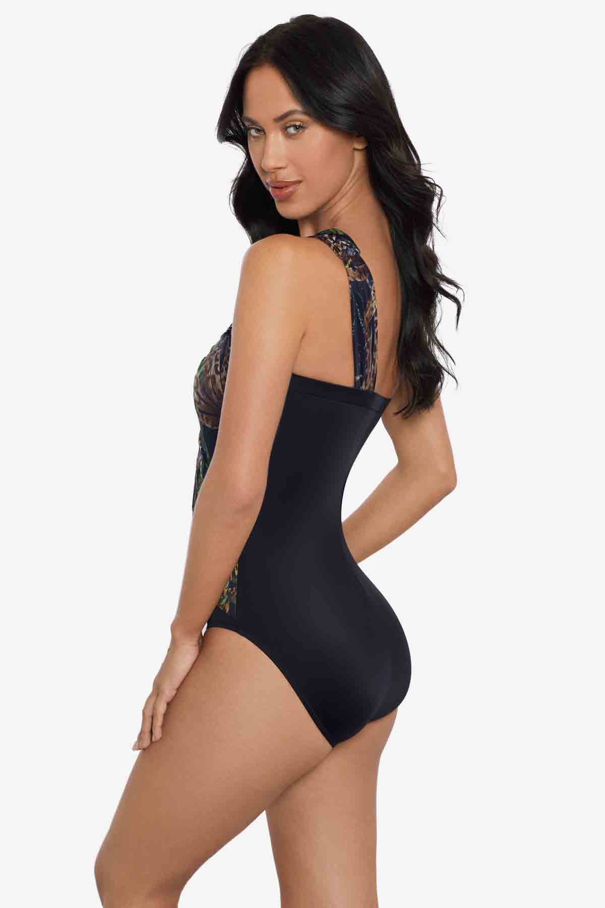 Miraclesuit Black/Multi Magicsuit Nighthawk Goddess One Piece Swimsuit