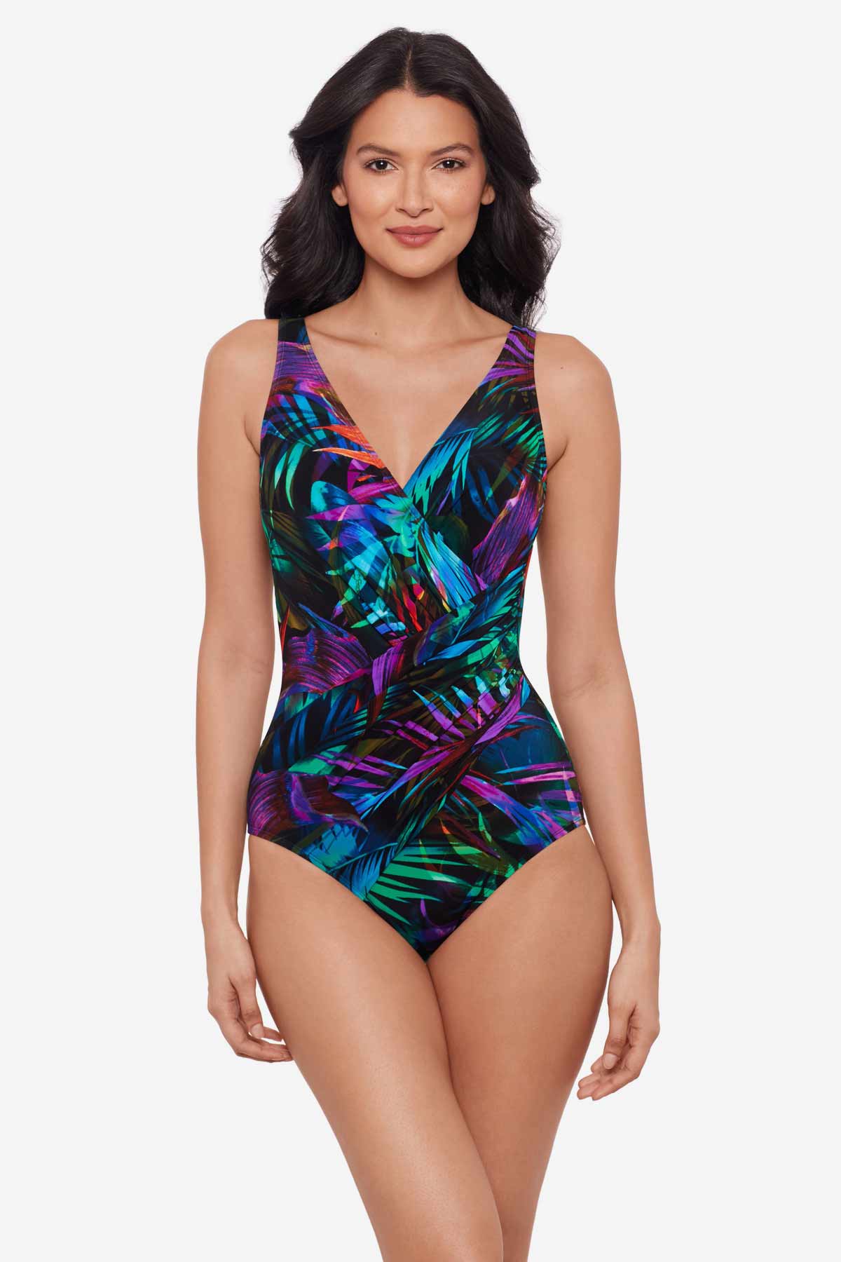 Miraclesuit Multi Palma Paradiso Oceanus One Piece Swimsuit DDD-Cup