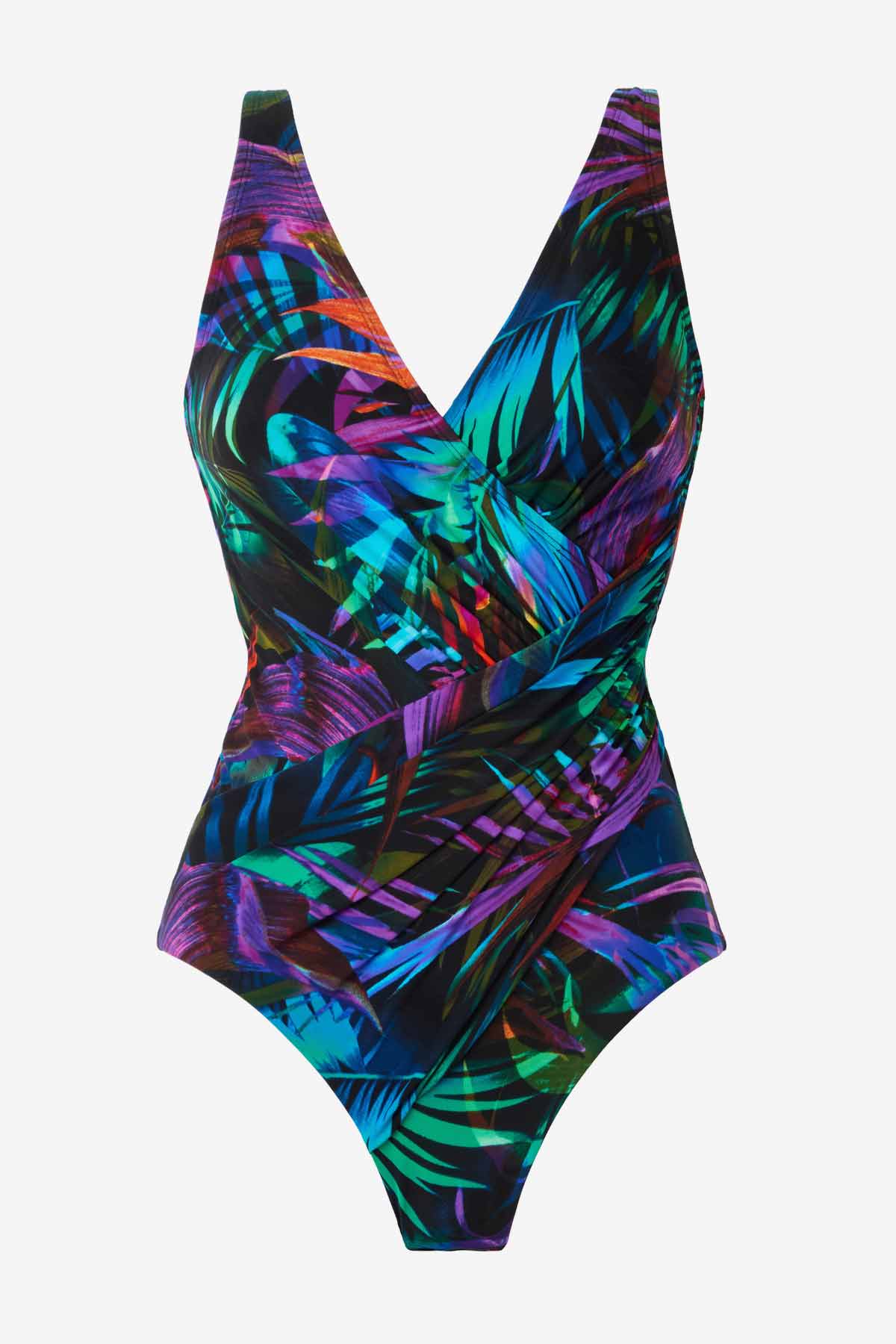 Miraclesuit Multi Palma Paradiso Oceanus One Piece Swimsuit DDD-Cup
