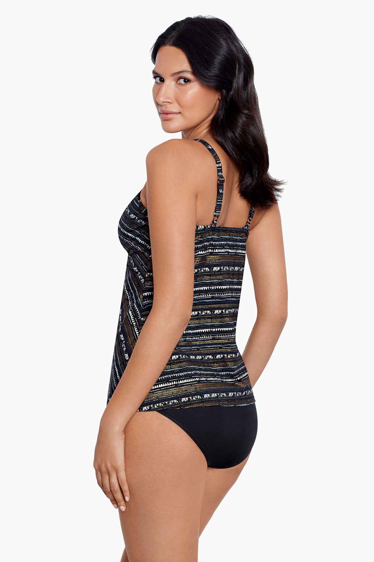 Miraclesuit Black/Multi Cypher Love Knot Tankini