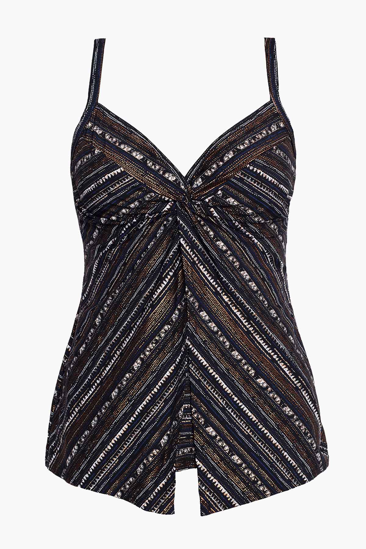 Miraclesuit Black/Multi Cypher Love Knot Tankini