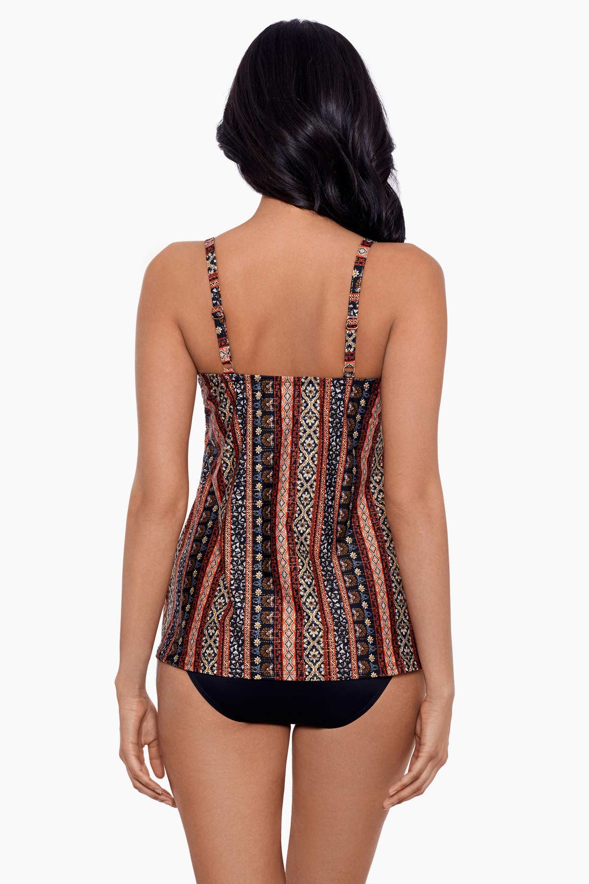 Miraclesuit Black/Multi Zwina Gala Tankini Top