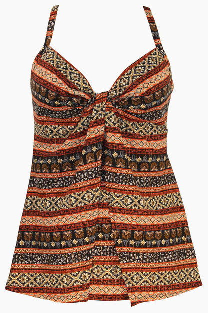 Miraclesuit Black/Multi Zwina Gala Tankini Top