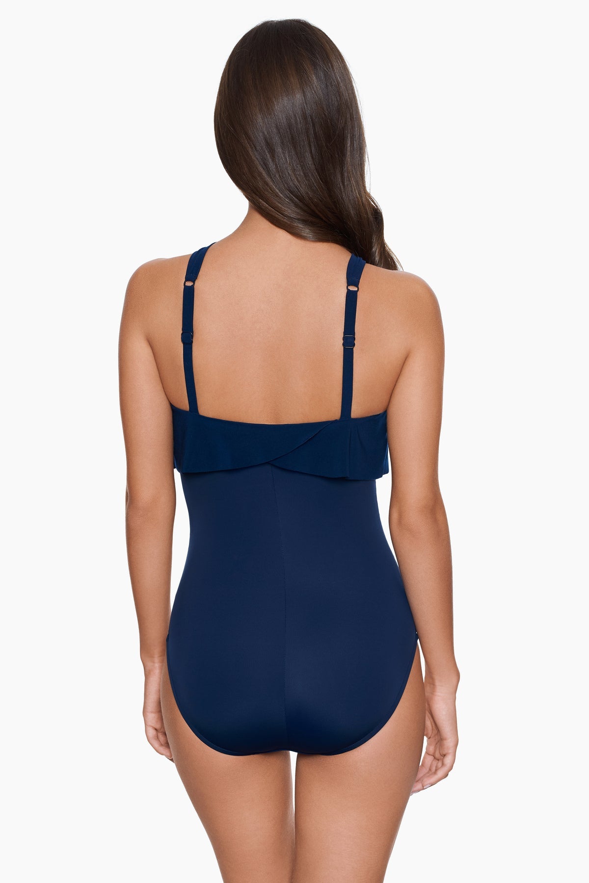 Miraclesuit Black Tummy Control Swimsuit One Piece - Magicsuit Square Cut Liza