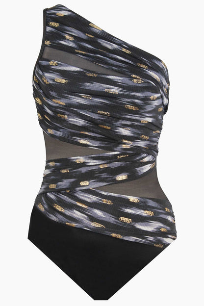 Miraclesuit Black/Multi Bronze Reign Jena One Piece Swimsuit