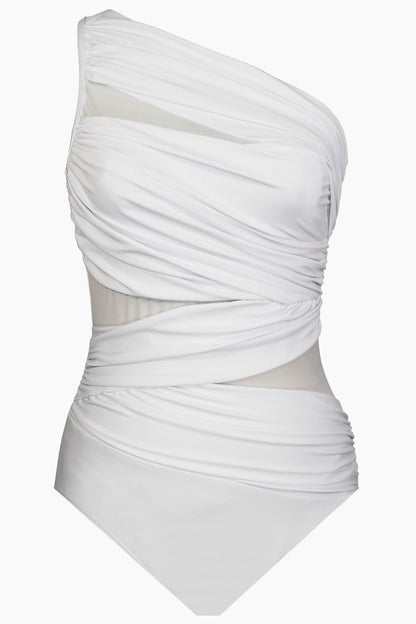 Miraclesuit White Network Jena One Piece Swimsuit