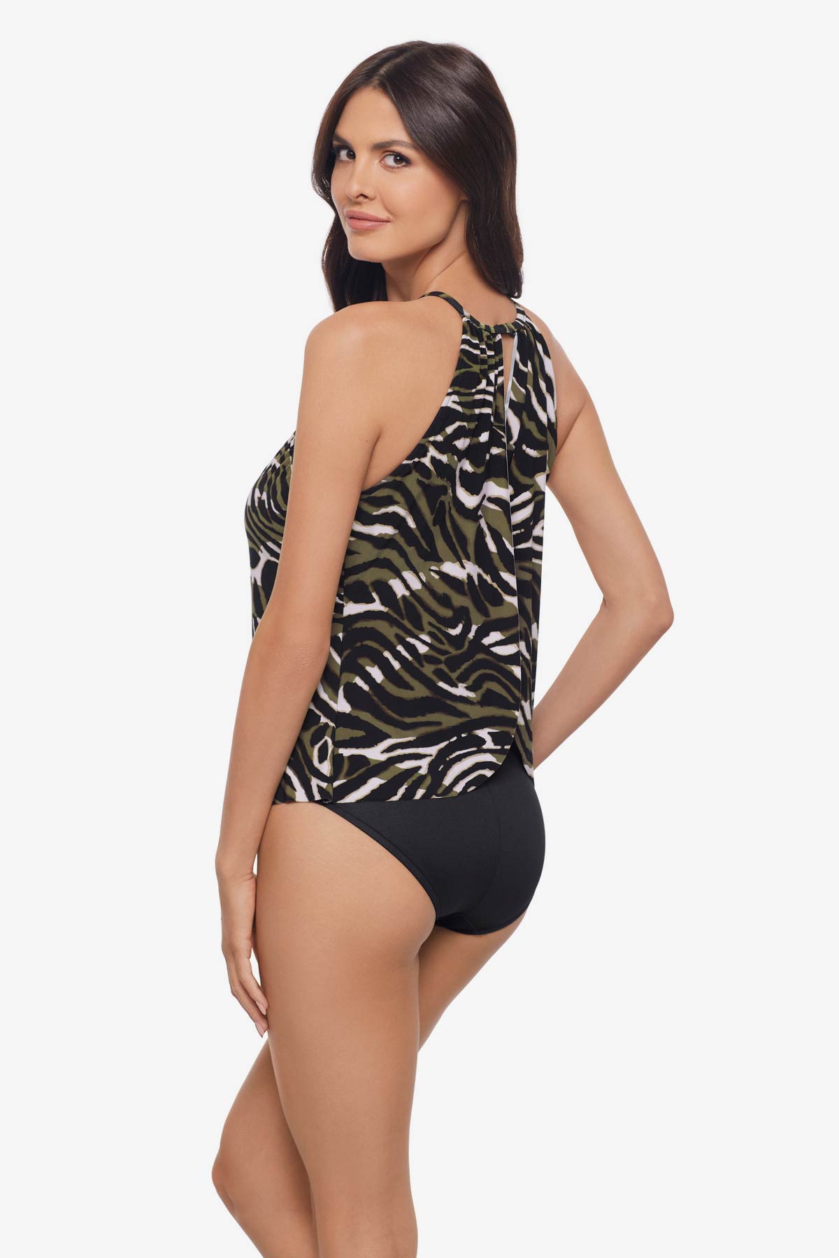 Miraclesuit Black/Multi Magicsuit Safari Sands Aubrey One Piece Swimsuit