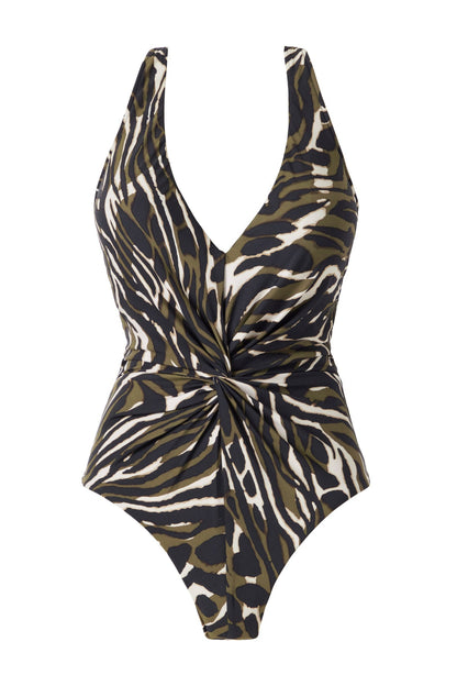 Miraclesuit Black/Multi Magicsuit Safari Sands Drew One Piece Swimsuit