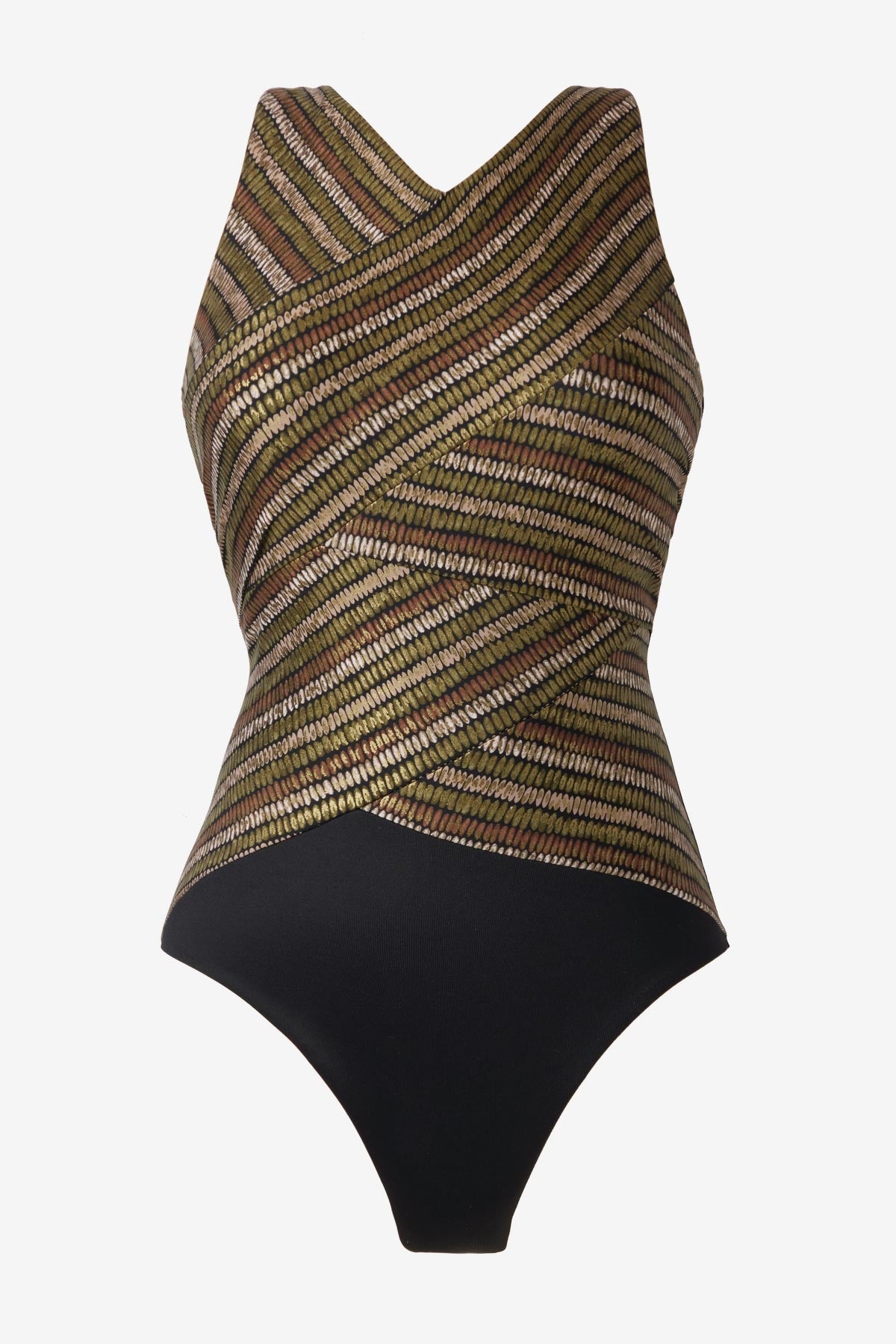 Miraclesuit Black/Multi Brio One Piece in Sparkle Sands