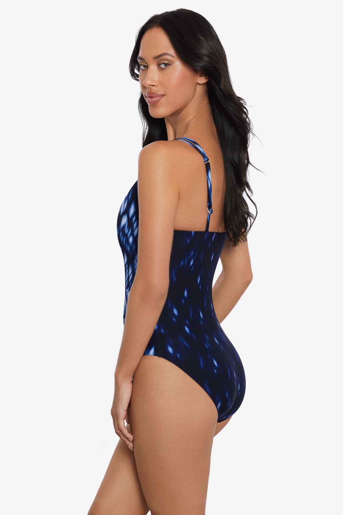 Miraclesuit Blue/Multi Magicsuit Indio Saki One Piece Swimsuit