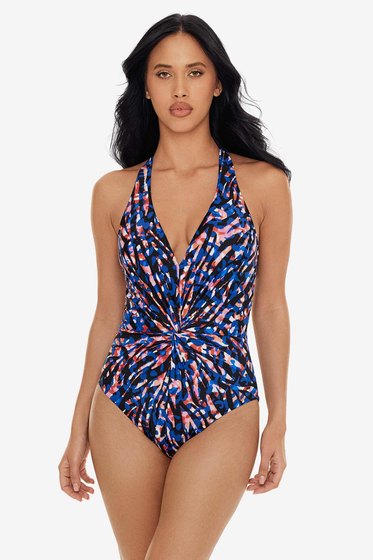 Miraclesuit Black/Multi Drew One Piece in Burano