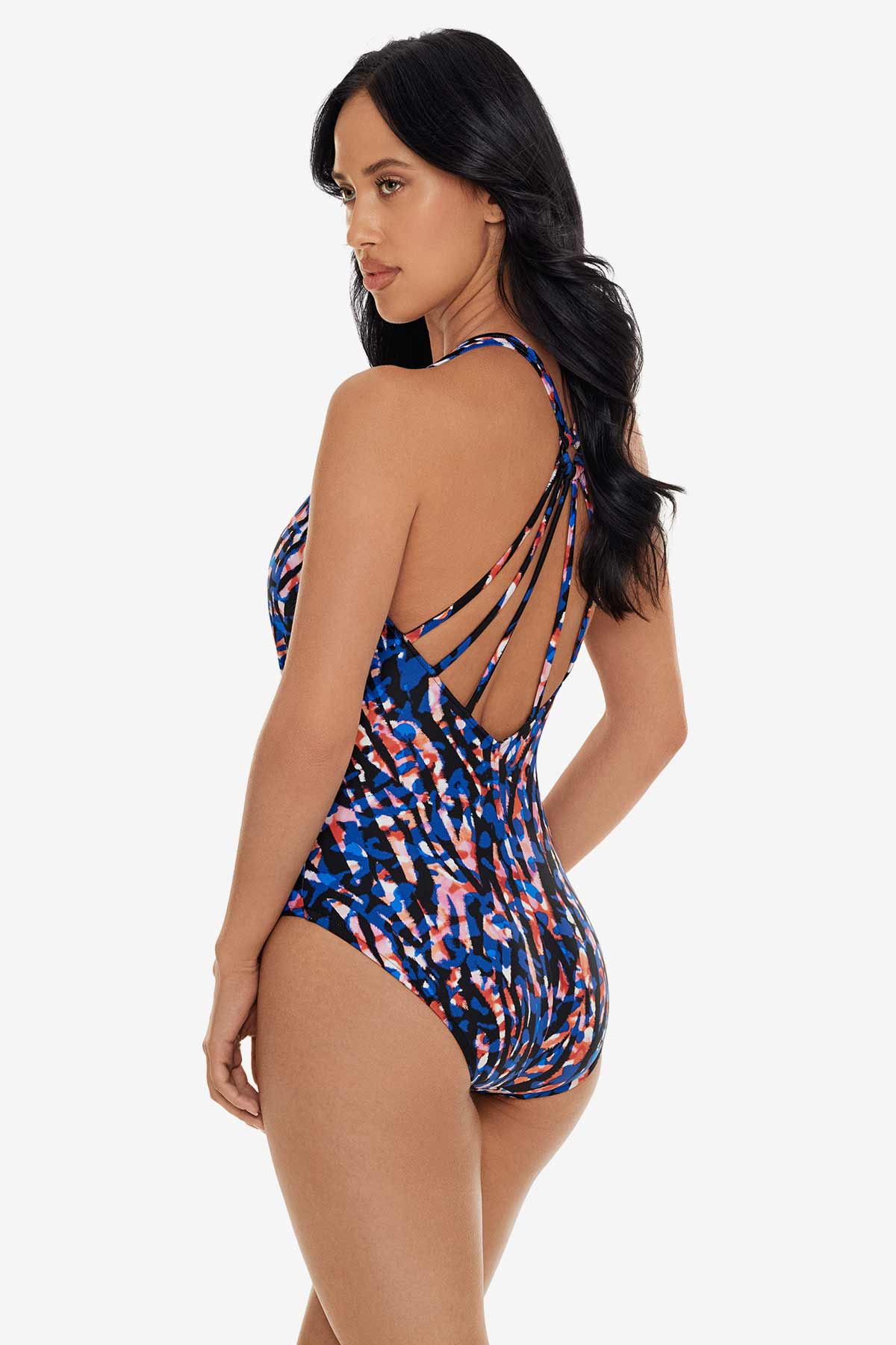 Miraclesuit Black/Multi Drew One Piece in Burano