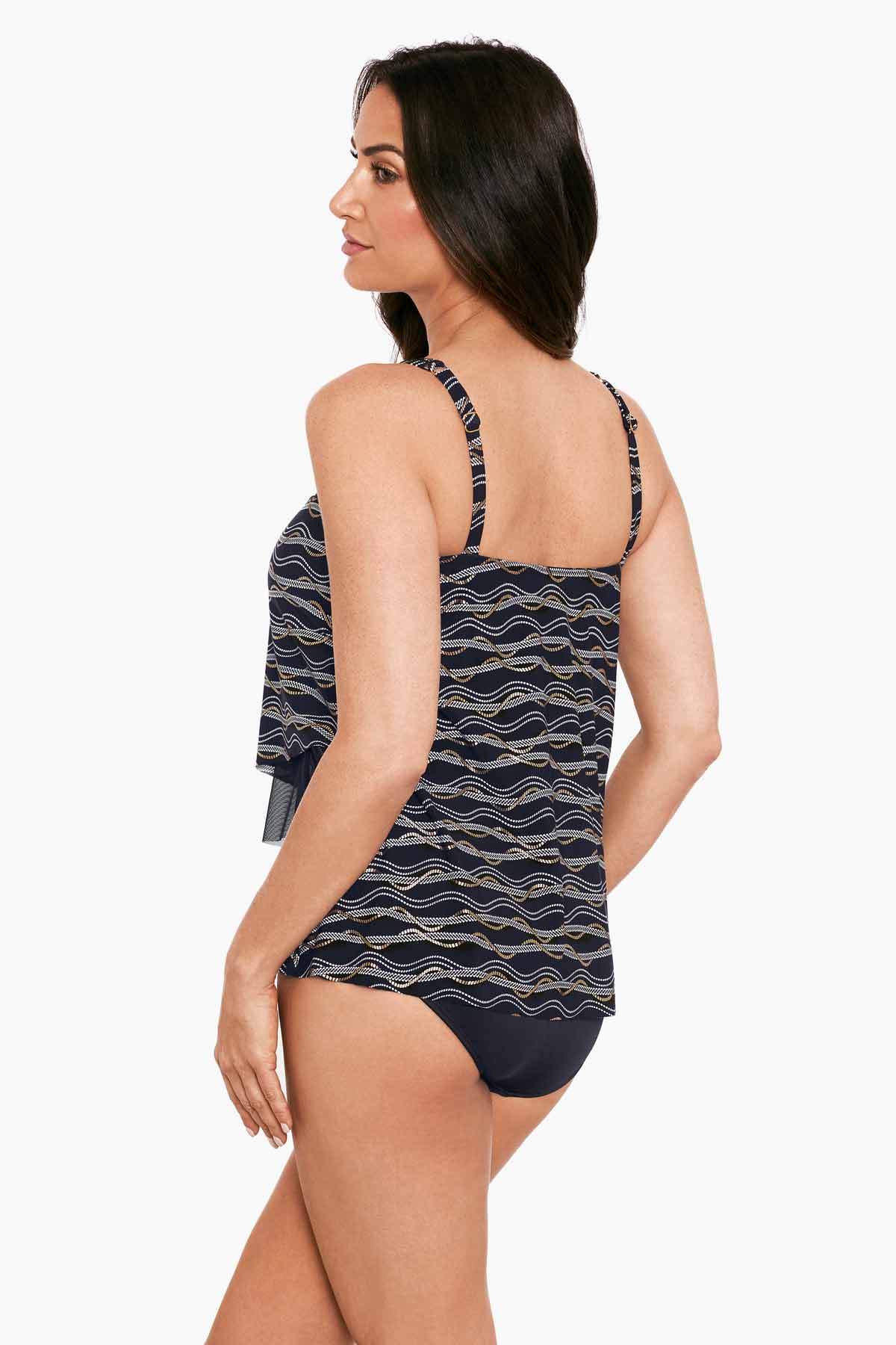 Miraclesuit Black/Multi Linked In Mirage Tankini