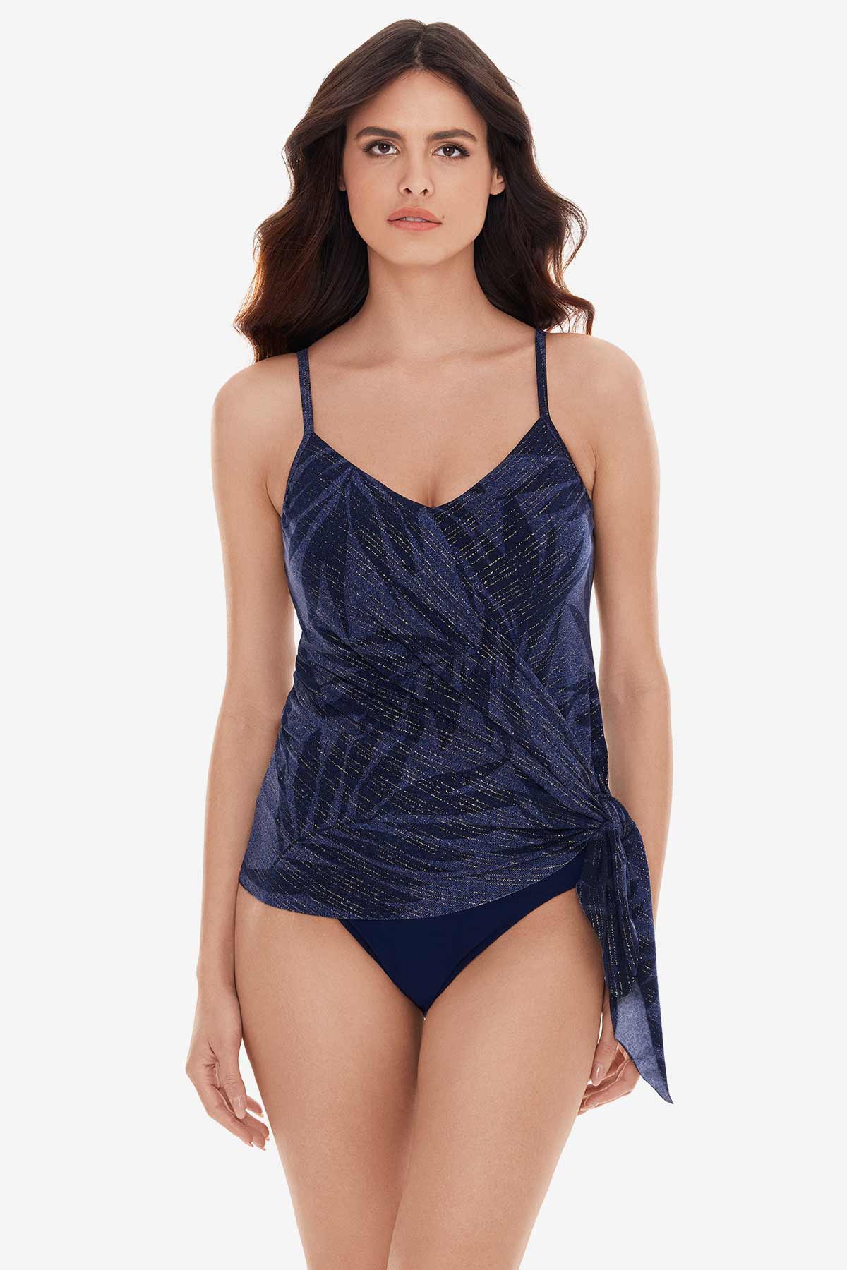 Miraclesuit Blue/Multi Alex Tankini Top in Kismet