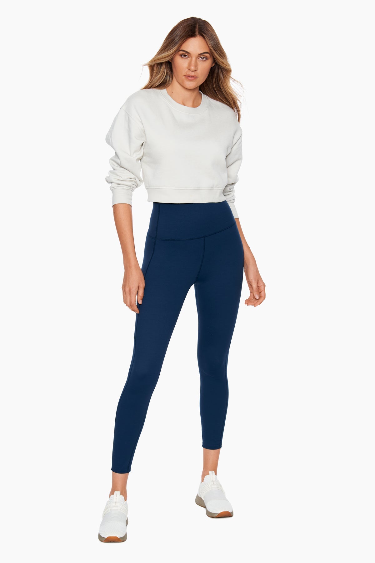 Miraclesuit Dress Blues Navy Stitch Tummy Control Performance Leggings