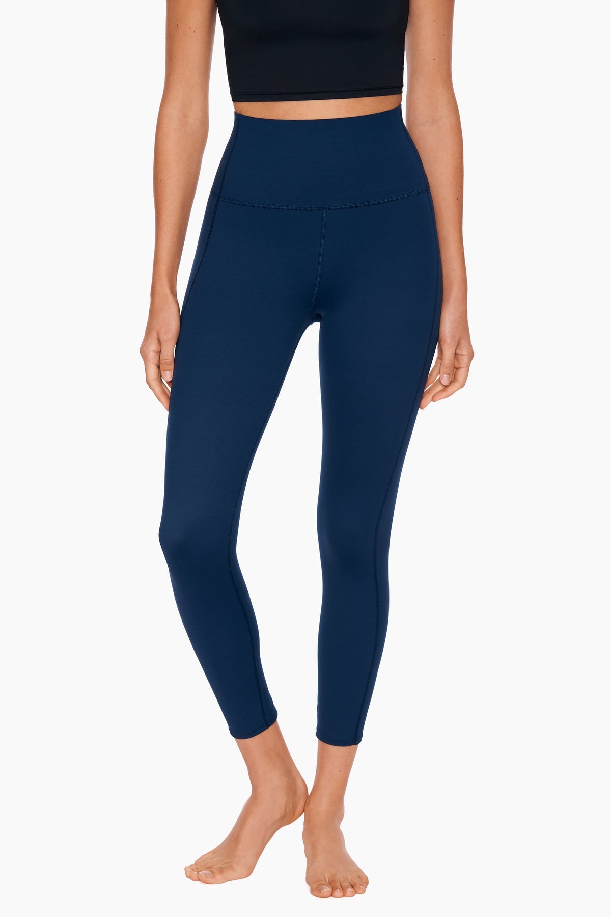 Miraclesuit Dress Blues Navy Stitch Tummy Control Performance Leggings