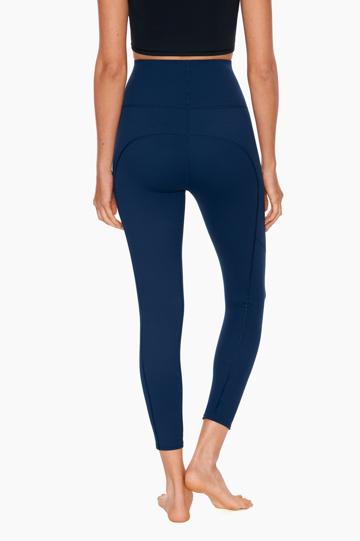 Miraclesuit Dress Blues Navy Stitch Tummy Control Performance Leggings