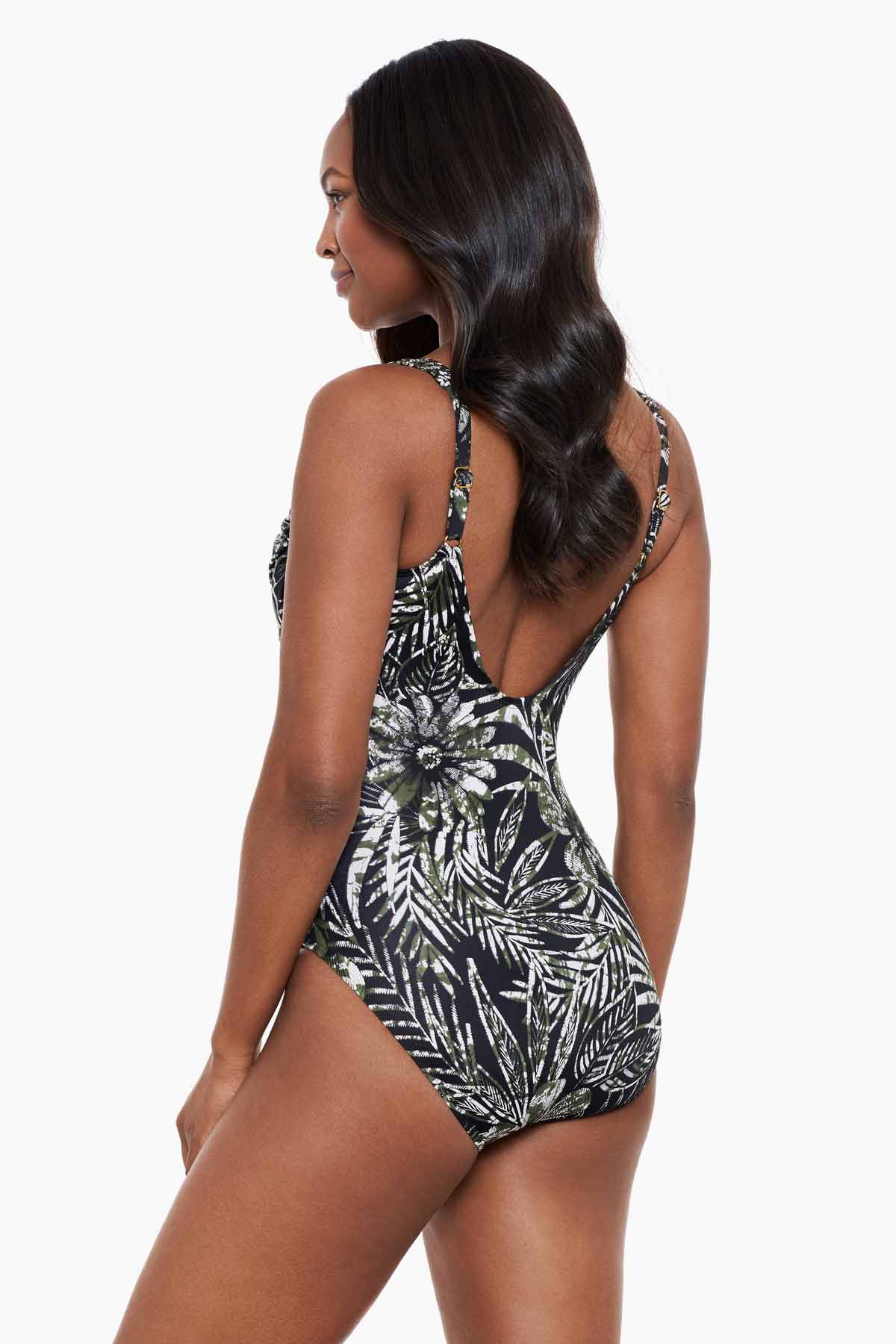 Miraclesuit Black/Multi Zahara Sanibel One Piece Swimsuit