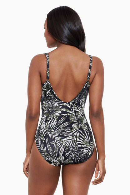 Miraclesuit Black/Multi Zahara Sanibel One Piece Swimsuit