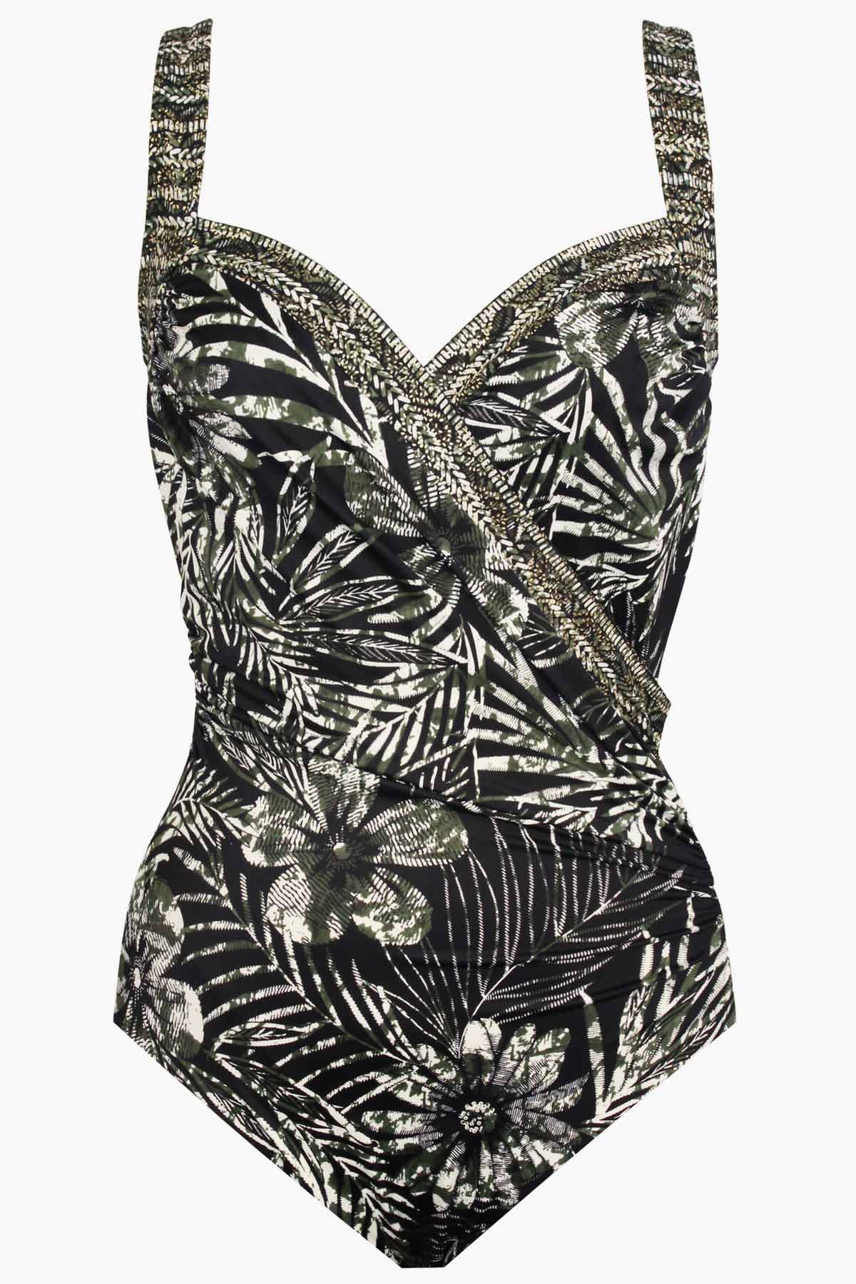 Miraclesuit Black/Multi Zahara Sanibel One Piece Swimsuit