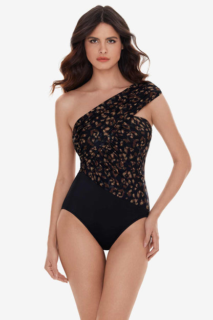Miraclesuit Black/Brown Goddess One Piece in La Paz