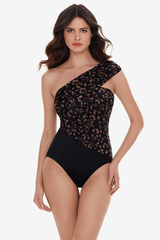 Miraclesuit Black/Brown Goddess One Piece in La Paz