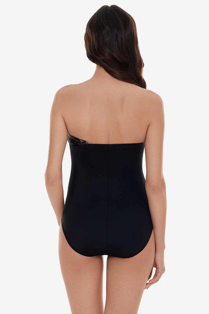 Miraclesuit Black/Brown Goddess One Piece in La Paz
