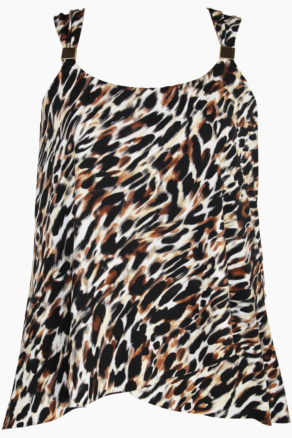 Miraclesuit Brown/Multi Plus Size Fur Realz Dazzle Tankini