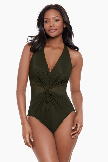 Miraclesuit Sangria Illusionists Wrapture One Piece Swimsuit