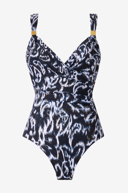 Miraclesuit Black/White Siren One Piece in Adorn