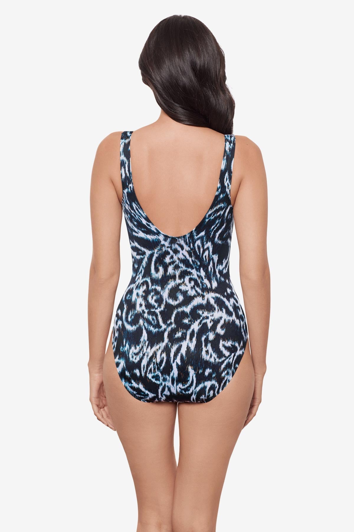 Miraclesuit Black/White Bella One Piece in Adorn