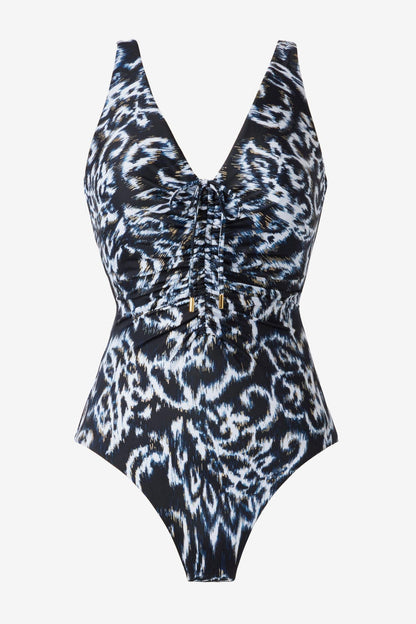 Miraclesuit Black/White Bella One Piece in Adorn