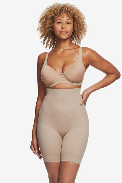 Miraclesuit Black Iconic Core High-Waist Thigh Slimmer with Rear Lift