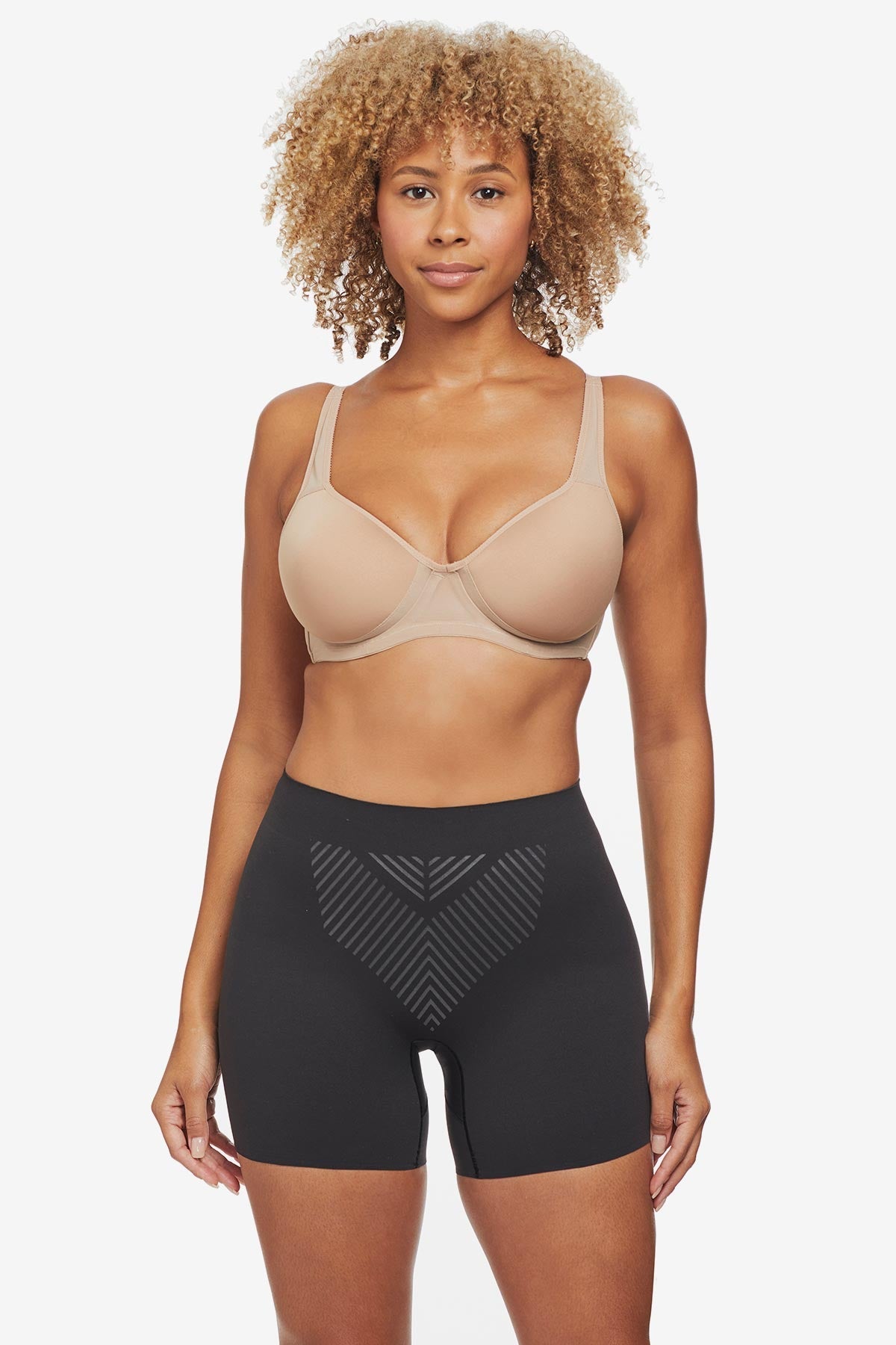 Miraclesuit Black Iconic Core Mid-Thigh Shaping Short with Rear Lift