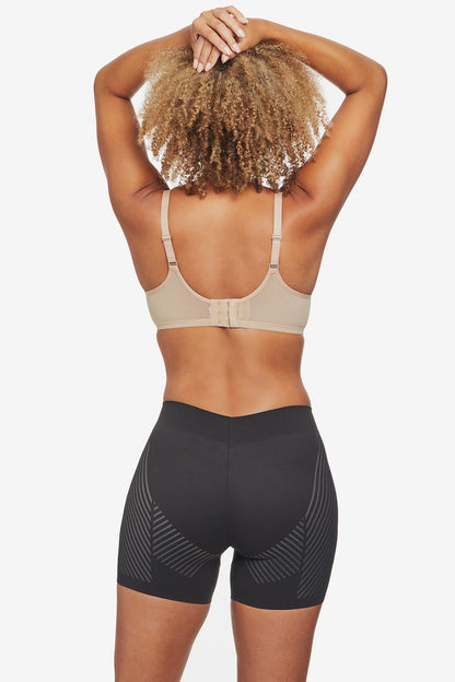 Miraclesuit Black Iconic Core Mid-Thigh Shaping Short with Rear Lift