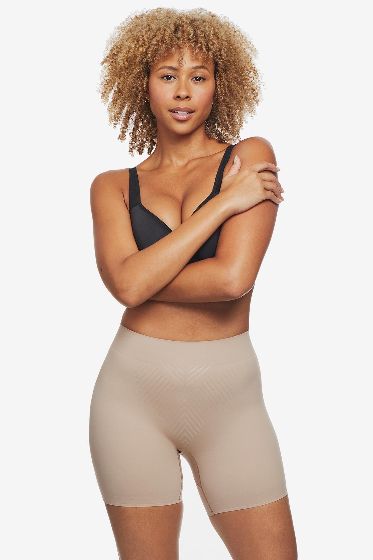 Miraclesuit Black Iconic Core Mid-Thigh Shaping Short with Rear Lift