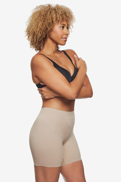 Miraclesuit Black Iconic Core Mid-Thigh Shaping Short with Rear Lift