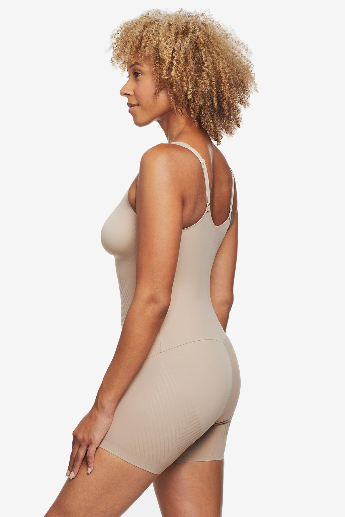 Miraclesuit Black Iconic Core Mid-Thigh Bodysuit with Rear Lift