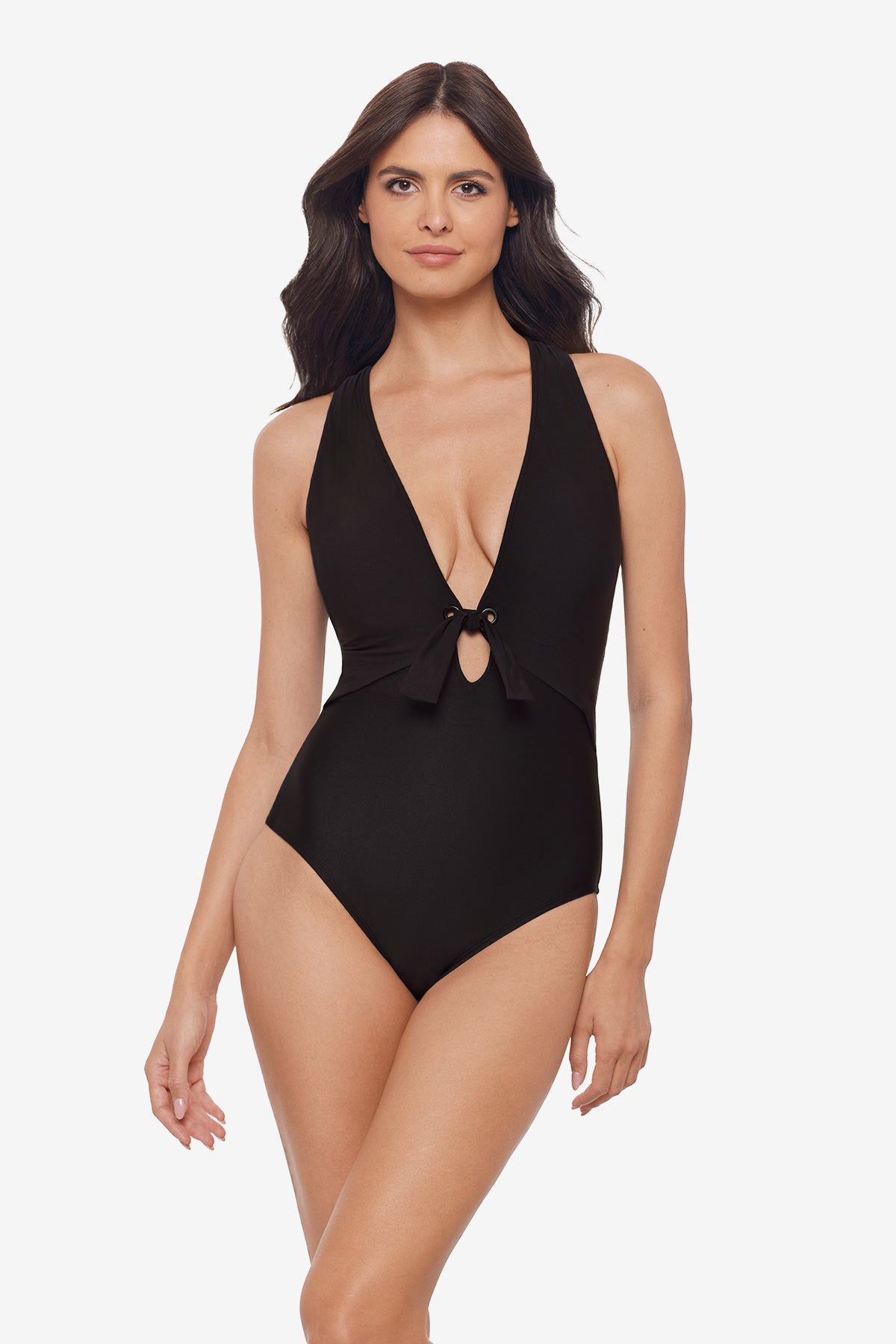 Miraclesuit Black Magicsuit Solid Halle One Piece Swimsuit