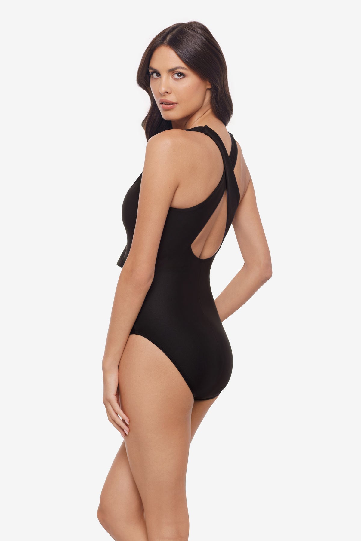 Miraclesuit Black Magicsuit Solid Halle One Piece Swimsuit