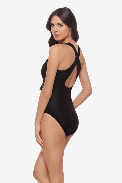 Miraclesuit Black Magicsuit Solid Halle One Piece Swimsuit