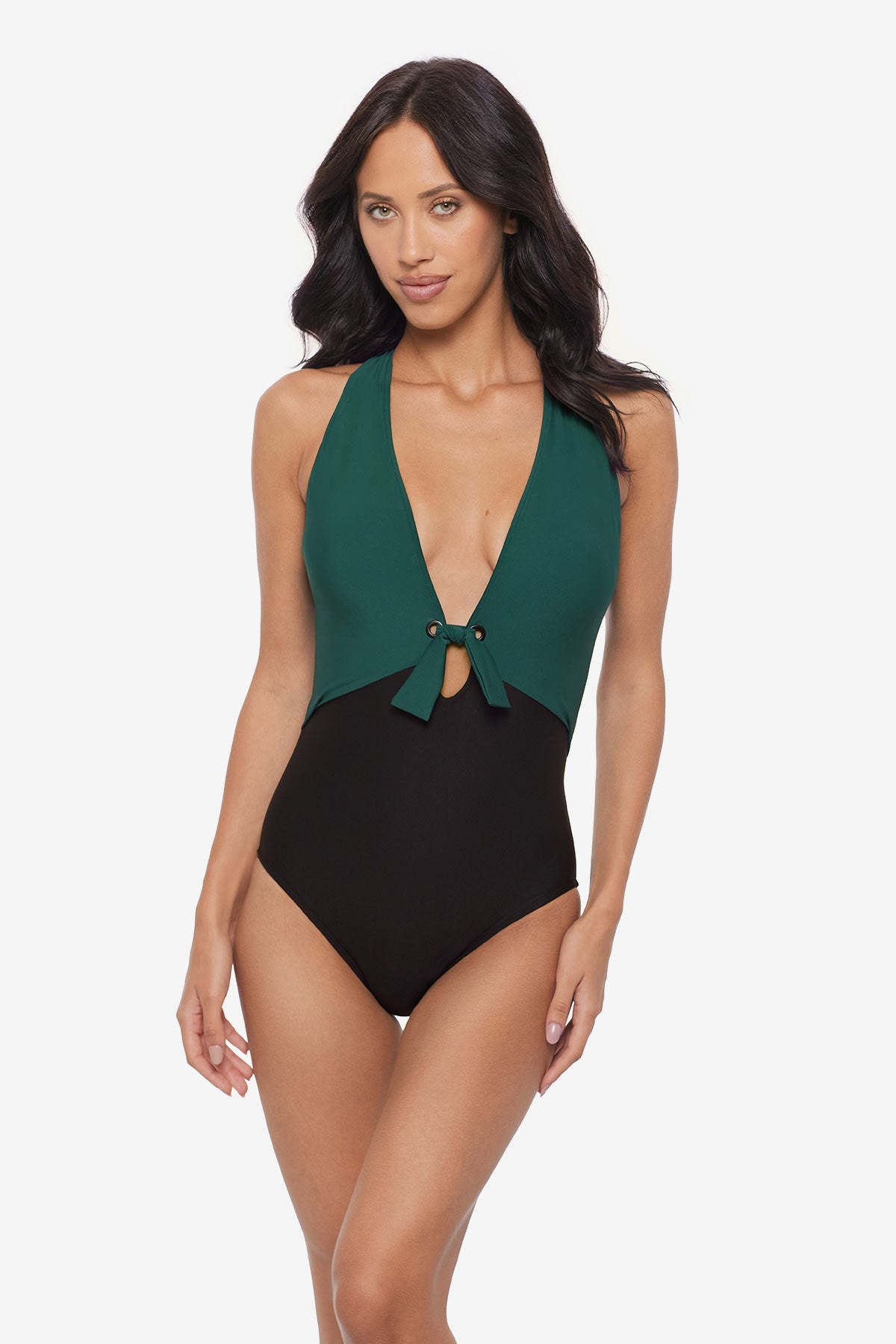 Miraclesuit Black Magicsuit Solid Halle One Piece Swimsuit