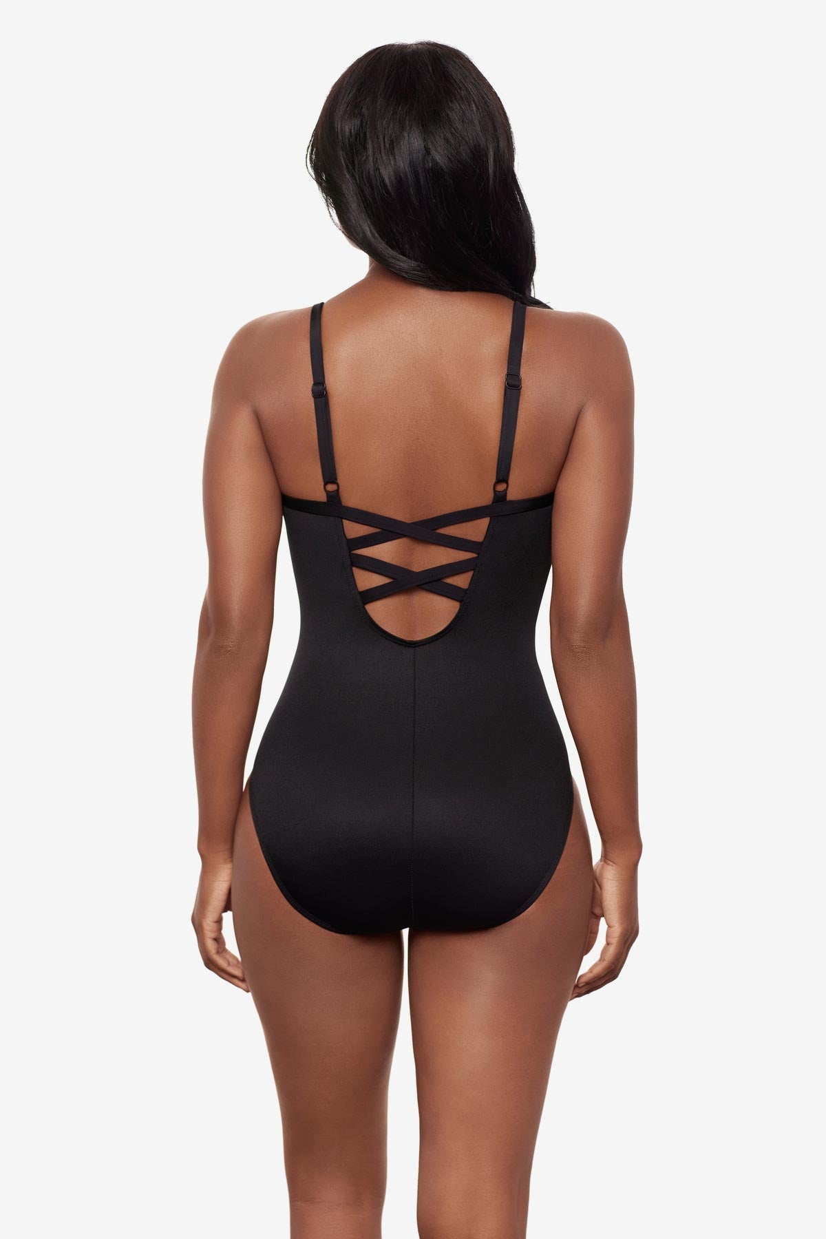 Miraclesuit Black/White Temptation One Piece in Fiore Di Luna