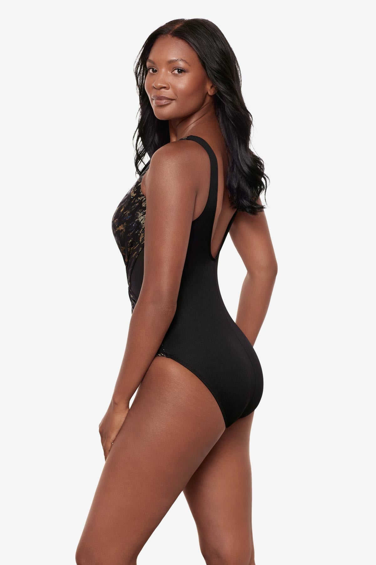 Miraclesuit Black/Multi Ibiza One Piece in Sparkle Plenty