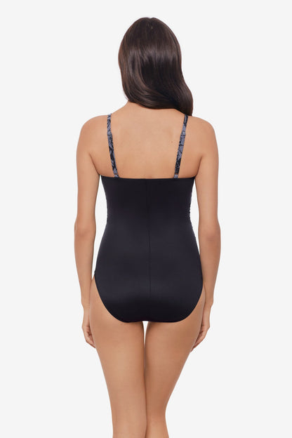 Miraclesuit Black/Multi Magicsuit Shell Beach Louise One Piece Swimsuit