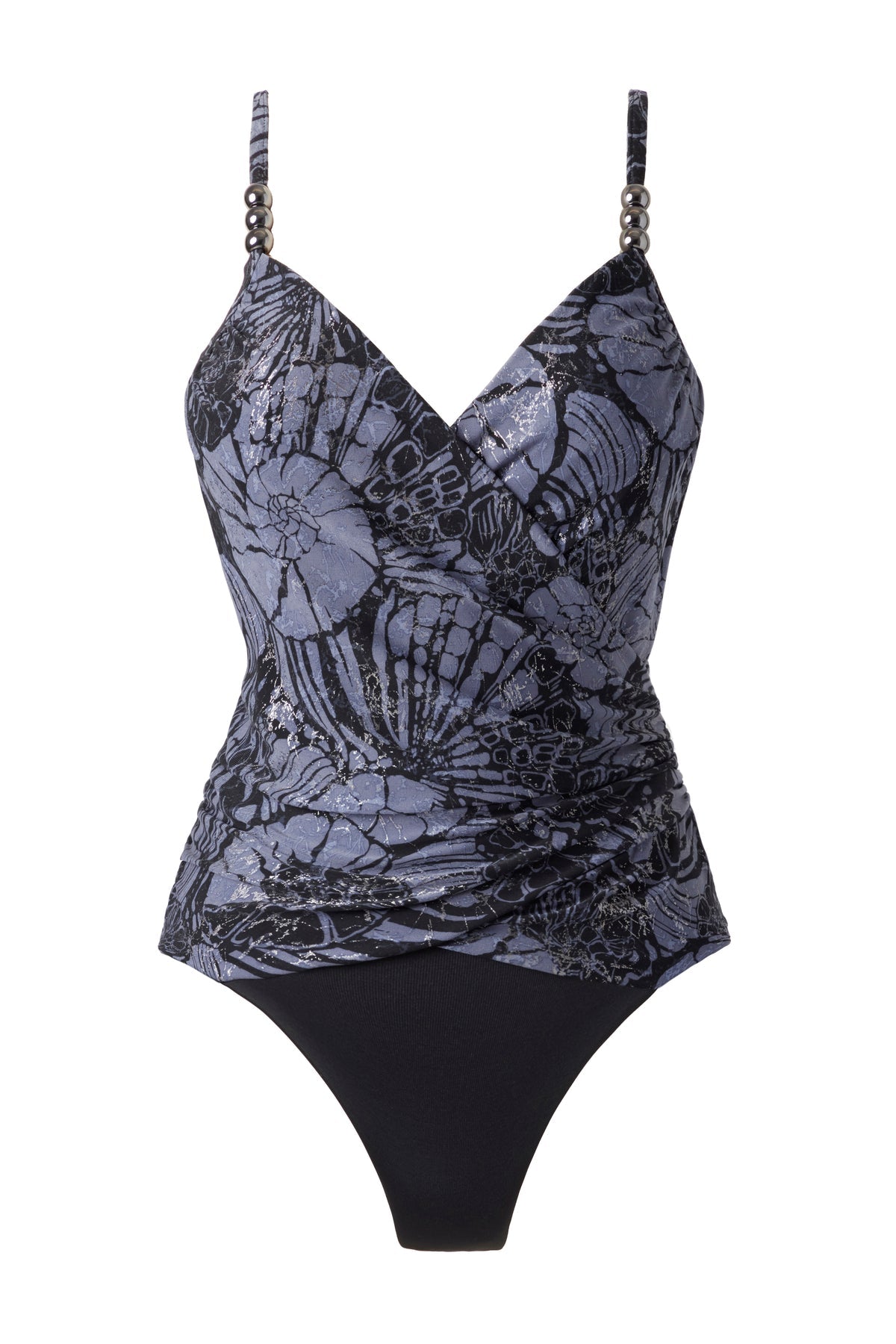 Miraclesuit Black/Multi Magicsuit Shell Beach Louise One Piece Swimsuit